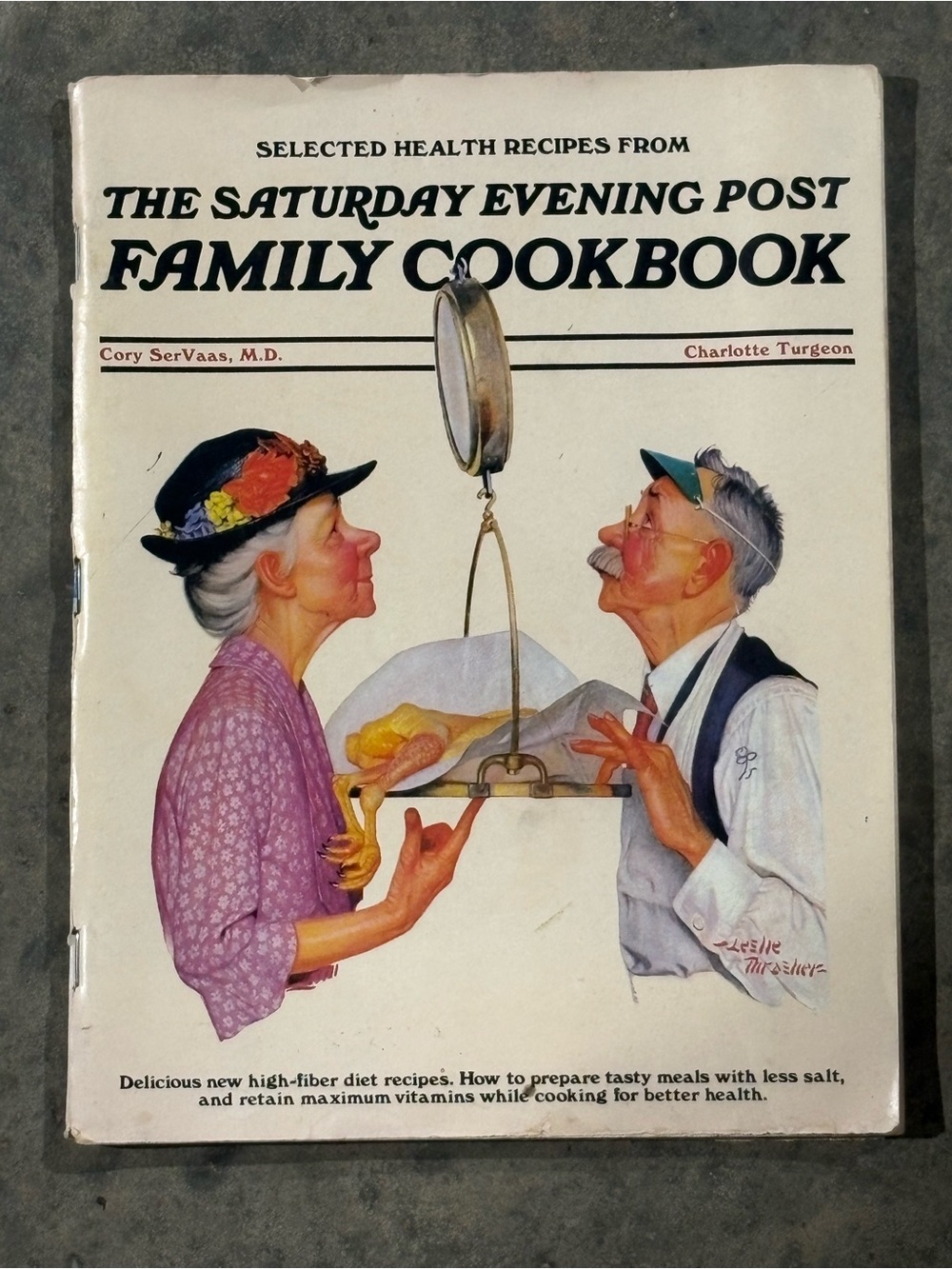 The Saturday Evening Post Family Cookbook - Cream Cover